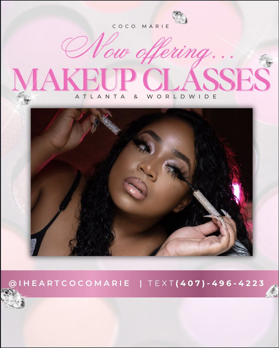 MAKEUP CLASSES- (pay in full)- Choose from drop down