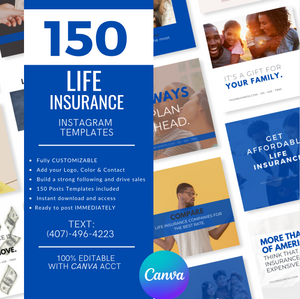 150 Insurance Social media posts