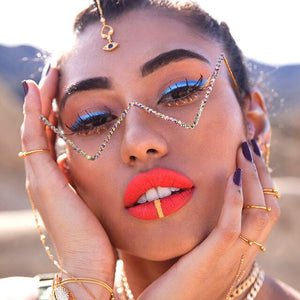 *💰 Remy Ma Favs💰* Triangle Diamond LASH Glasses
