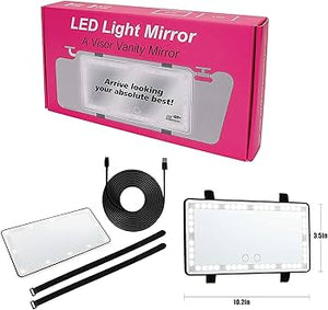 Travel Vanity Light  - (Rechargable Car Visor Light)