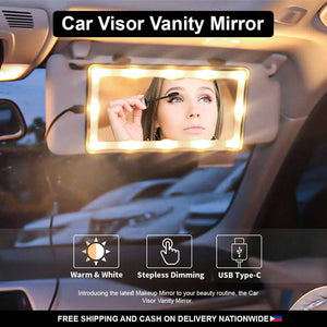 Travel Vanity Light  - (Rechargable Car Visor Light)