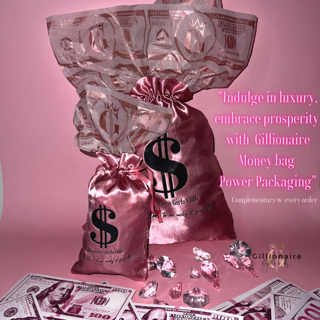 Pink discount money bag